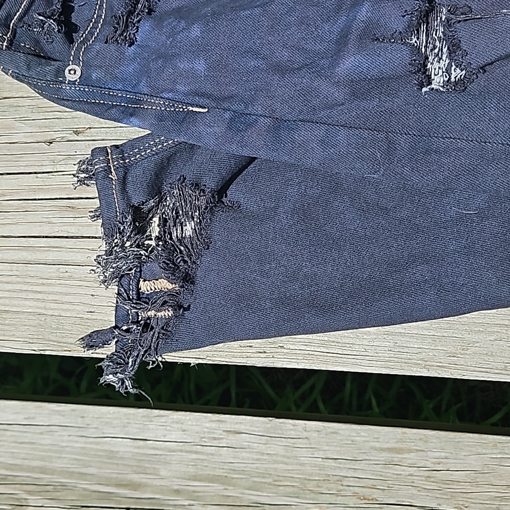 American Eagle Faded Black Stretch Mom Jeans - Picture 3 of 8